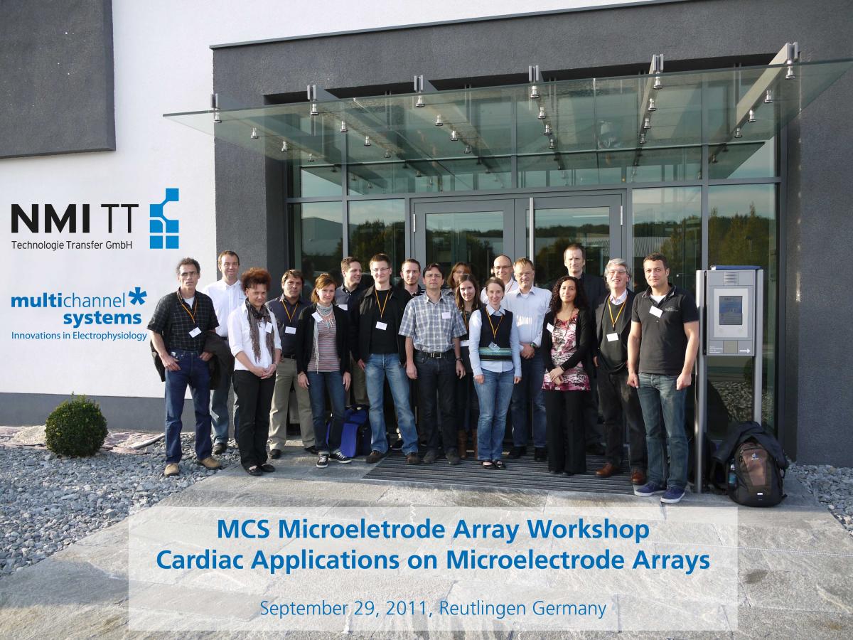 Attendees of the MCS Microelectrode Array Workshop